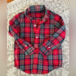 Toddler boys button up shirt.